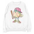 Cute Baseball Ice Cream Drip For Girls & Boys 2 Sides Unisex Sweatshirt