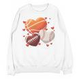 Football Basketball Baseball Heart Valentine Boys Men Kid Unisex Sweatshirt