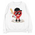 Heart Playing Baseball Valentine Baseball Unisex Sweatshirt Heart Playing Baseball Valentine Baseball Unisex Sweatshirt
