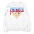 Ice Cream Baseball Cone Dripping Sprinkles Kids Boys Summer Premium Tri-Blend Unisex Sweatshirt Ice Cream Baseball Cone Dripping Sprinkles Kids Boys Summer Premium Tri-Blend Unisex Sweatshirt