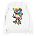 Ice Cream Drip Baseball Party 100 Days Of School Teacher Unisex Sweatshirt Ice Cream Drip Baseball Party 100 Days Of School Teacher Unisex Sweatshirt