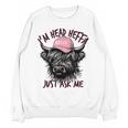 I'm Head Heffa Just Ask Me Bossy Highland Cow Baseball Cap Unisex Sweatshirt I'm Head Heffa Just Ask Me Bossy Highland Cow Baseball Cap Unisex Sweatshirt