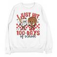 I Just Hit 100 Days Of School Baseball 100th Day Teacher Kid Unisex Sweatshirt