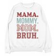 Mama Mommy Mom Bruh Baseball Mom Life Unisex Sweatshirt