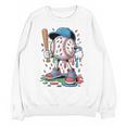 Melting Slime Sprinkle Baseball Mascot With Bat Unisex Sweatshirt Melting Slime Sprinkle Baseball Mascot With Bat Unisex Sweatshirt
