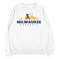Milwaukee Baseball Minimalist City Skyline Baseball Lover Unisex Sweatshirt Milwaukee Baseball Minimalist City Skyline Baseball Lover Unisex Sweatshirt