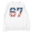 Number 67 USA Raglan Baseball Tee Unisex Sweatshirt