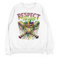 Respect The Drip Mardi Gras Baseball Ice Cream Boys Carnival Unisex Sweatshirt Respect The Drip Mardi Gras Baseball Ice Cream Boys Carnival Unisex Sweatshirt