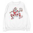 Santa Playing Baseball Catcher Merry Christmas Sport Player Unisex Sweatshirt Santa Playing Baseball Catcher Merry Christmas Sport Player Unisex Sweatshirt