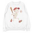 Skeleton Batting Baseball Halloween Boys Men Kids Unisex Sweatshirt