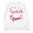 Stealing Hearts Like I Steal Bases Softball Baseball Batter Unisex Sweatshirt