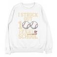 I Struck Out 100 Days Of School Baseball Fan Students Batter Premium Tri-Blend Unisex Sweatshirt