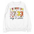 I Survived 6733 Days Baseball Football Softball 100 Days Unisex Sweatshirt I Survived 6733 Days Baseball Football Softball 100 Days Unisex Sweatshirt