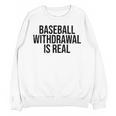 Vintage Baseball Withdrawal Is Real Premium Tri-Blend Unisex Sweatshirt Vintage Baseball Withdrawal Is Real Premium Tri-Blend Unisex Sweatshirt
