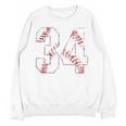 Vintage Distressed Baseball Number 34 Jersey Player Uniform Unisex Sweatshirt Vintage Distressed Baseball Number 34 Jersey Player Uniform Unisex Sweatshirt