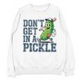 Youth Baseball Catcher Humor Don’t Get In A Pickle Unisex Sweatshirt Youth Baseball Catcher Humor Don’t Get In A Pickle Unisex Sweatshirt