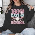 100 Days Of School Baseball 100th Day Of School Girls Unisex Sweatshirt