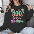 100 Days Of School Baseball Ice Cream Drip 100th Day Player Unisex Sweatshirt