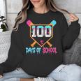 100 Days Of School Baseball Ice Cream Drip 100th Day School Unisex Sweatshirt 100 Days Of School Baseball Ice Cream Drip 100th Day School Unisex Sweatshirt