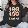 100 Days Of School Baseball Love Valentine’s Day Men Women Unisex Sweatshirt