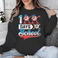 100 Days Of School Boys Baseball Drip 100th Day Dabbing Ball Unisex Sweatshirt