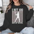 100 Days Of School Boys Kids 100th Day Balls For Baseball Unisex Sweatshirt