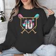 10th Birthday Baseball Bat Ice-Cream Drip 10yrs Old Boys Unisex Sweatshirt