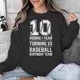 10th Birthday Rookie Of The Year Baseball Double Digit Humor Unisex Sweatshirt 10th Birthday Rookie Of The Year Baseball Double Digit Humor Unisex Sweatshirt