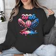 2026 American Flag Baseball Ice Cream Drip Bats Boys Unisex Sweatshirt 2026 American Flag Baseball Ice Cream Drip Bats Boys Unisex Sweatshirt