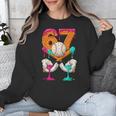 6 7 Ice Cream Drip Baseball Number 67 Player Boy Girl Kids Unisex Sweatshirt