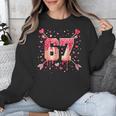 6 7 Melting Number Arrow Baseball Drip Valentine's Day Unisex Sweatshirt 6 7 Melting Number Arrow Baseball Drip Valentine's Day Unisex Sweatshirt
