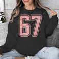 6 7 Number 67 Baseball Meme Tee For Women Unisex Sweatshirt