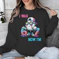 I Was 6 Now I'm 7 Baseball Birthday Drip Ice Cream Boy Unisex Sweatshirt