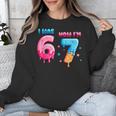 I Was 6 Now I'm 7 Birthday Baseball Drip For Boys Kid Unisex Sweatshirt