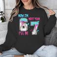 Now Im 6 Next Year I'Ll Be 7 Baseball Ice Cream Drip 67 Meme Unisex Sweatshirt