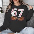 67 Trend Baseball Glove Number Style Unisex Sweatshirt
