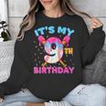 9th Birthday Baseball 9 Year Old Ice Cream Drip Boy Baseball Unisex Sweatshirt