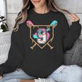 9th Birthday Baseball Bat Ice-Cream Drip 9yrs Old Boys Girls Unisex Sweatshirt
