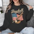 American Flag Baseball Player Bat Fan Catcher Pitcher USA Unisex Sweatshirt American Flag Baseball Player Bat Fan Catcher Pitcher USA Unisex Sweatshirt