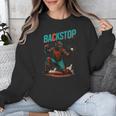 Backstop Catcher Baseball Graphic Unisex Sweatshirt Backstop Catcher Baseball Graphic Unisex Sweatshirt