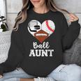 Ball Aunt Heart Football Baseball Hockey Game Day Unisex Sweatshirt