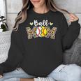 Ball Mom Leopard Baseball Softball Player Mom Unisex Sweatshirt Ball Mom Leopard Baseball Softball Player Mom Unisex Sweatshirt