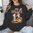 This Baller Is Now 11 Year Baseball Player 11th Birthday Boy Unisex Sweatshirt