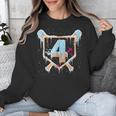 Baseball 4 Year Old Ice Cream Drip 4th Birthday Boy Number 4 Unisex Sweatshirt Baseball 4 Year Old Ice Cream Drip 4th Birthday Boy Number 4 Unisex Sweatshirt
