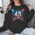 Baseball 45 Year Old Ice Cream Drip 45th Birthday Number 45 Unisex Sweatshirt Baseball 45 Year Old Ice Cream Drip 45th Birthday Number 45 Unisex Sweatshirt