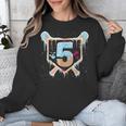 Baseball 5 Year Old Ice Cream Drip 5th Birthday Boy Number 5 Unisex Sweatshirt Baseball 5 Year Old Ice Cream Drip 5th Birthday Boy Number 5 Unisex Sweatshirt