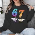 Baseball 67 Ice Cream Drip Six Seven Boys Meme Unisex Sweatshirt