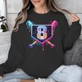 Baseball 8 Year Old Ice Cream Drip 8th Birthday Party Unisex Sweatshirt Baseball 8 Year Old Ice Cream Drip 8th Birthday Party Unisex Sweatshirt