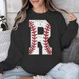 Baseball Alphabet Monogram Initial Letter R Unisex Sweatshirt Baseball Alphabet Monogram Initial Letter R Unisex Sweatshirt