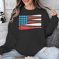 Baseball American Flag Patriotic USA Pride Unisex Sweatshirt Baseball American Flag Patriotic USA Pride Unisex Sweatshirt